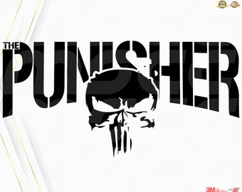 Punisher Decal Skull Sticker | Punisher Decal for Cars and Trucks | Choose your Size