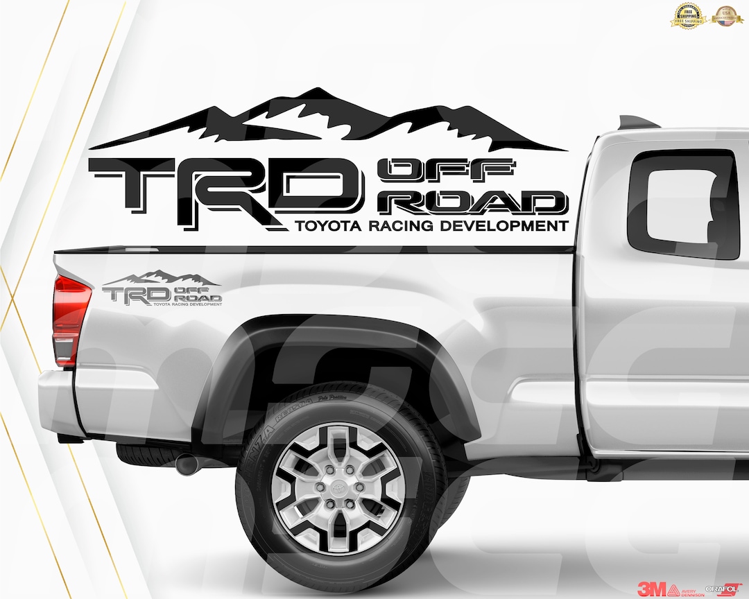 2 TRD off Road Toyota Racing Development Tacoma Tundra Truck 4x4 Decal ...