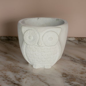 Large owl planter