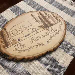 Custom wood burned signs