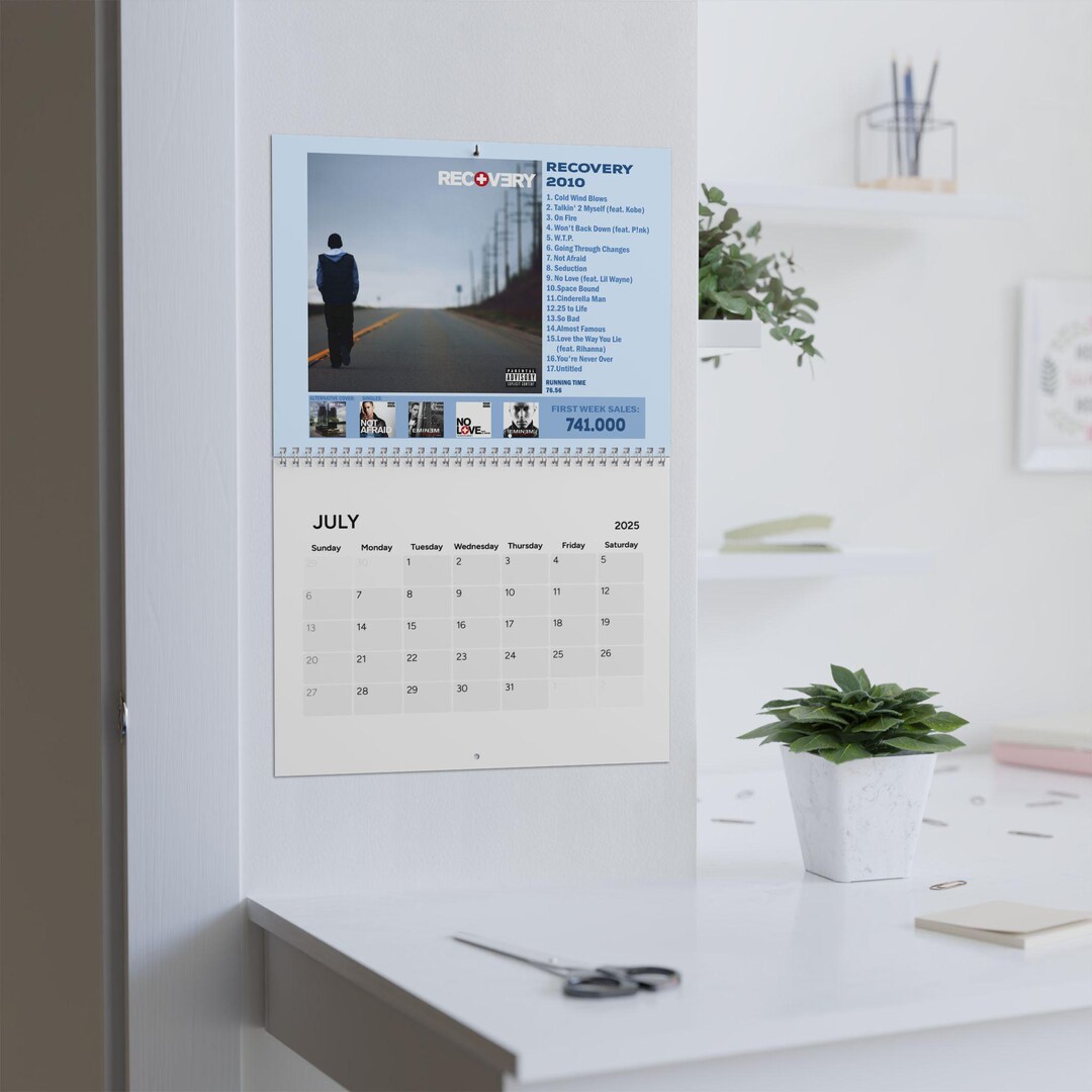 Rap Legend Emínem Calendar 2025 Shady Gift Idea, Best Rap Gift 2025 Etsy