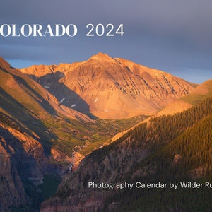 2024 Photography Calendar - Fine Art Photography featuring the Mountains and Landscapes of Colorado, USA
