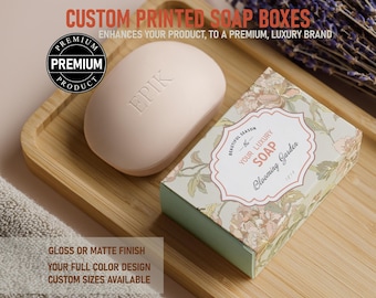 Individuell bedruckte Seifenbox, Premium-Verpackung, Ihre Marke