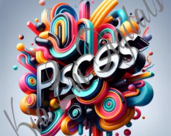 Vibrant Libra Zodiac PNG Digital Artwork - Etsy