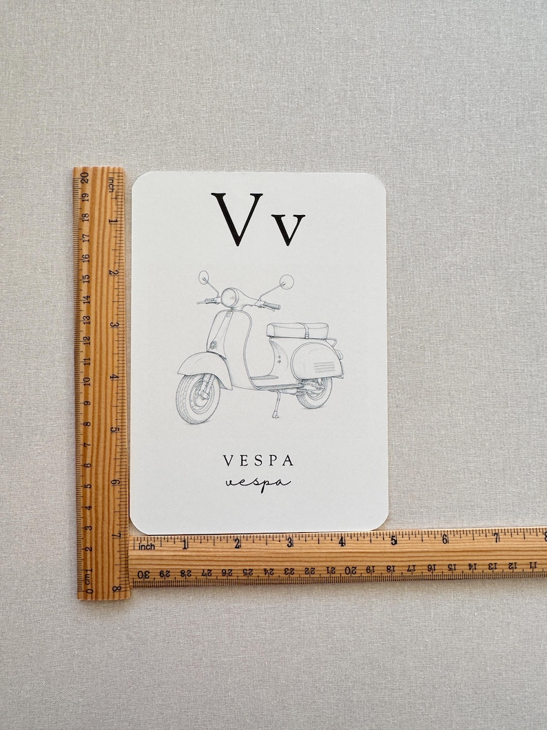 Italian Baby Shower Activity Cards, ABC Coloring Cards, Ciao Baby Shower Game, Guest Message Cards, Baby's First Alphabet Book image 5