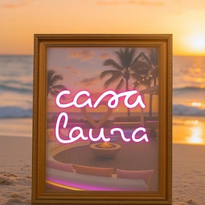 Custom Island Party Sign Template, Island Party Decor, Casa Love Sign, Love Villa Bachelorette, Casa Bach Party