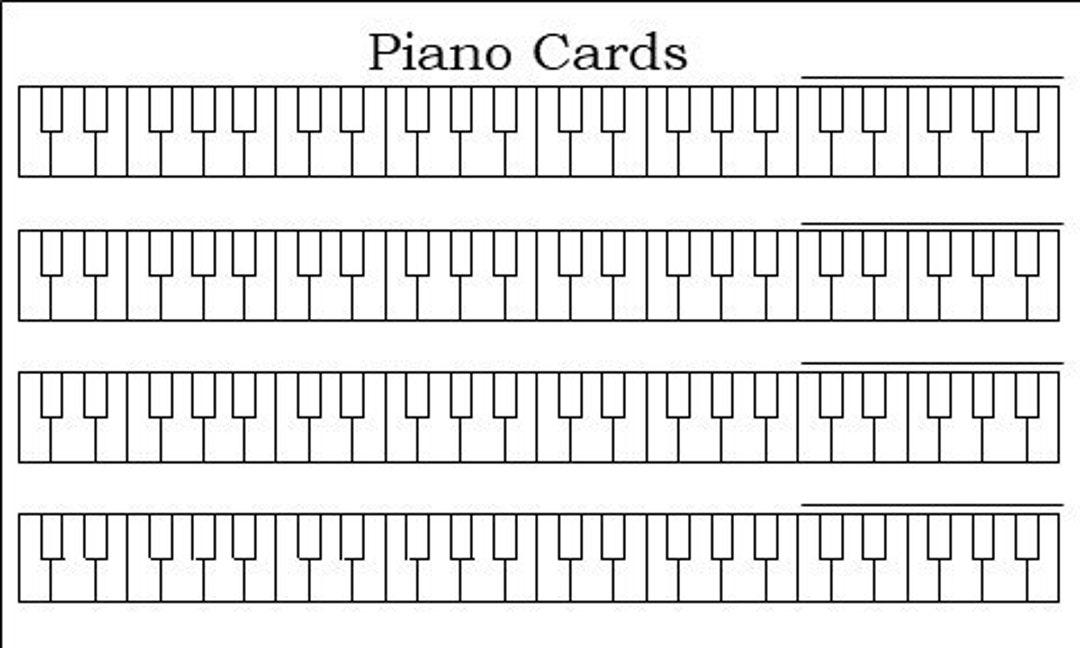 Piano Chord Transposer Cards Etsy
