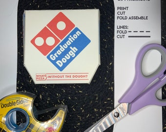 Graduation Dough mini pizza Box