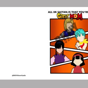 Tarjeta del Día de la Madre de Anime