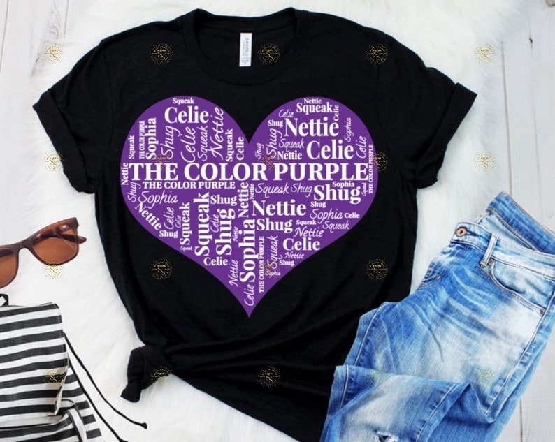 The Color Purple Celie Nettie Vinyl Sublimation DTF Tshirt SVG PNG ...