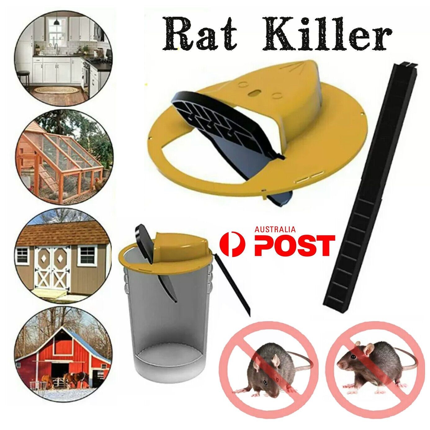 Mouse Trap Flip N Slide Bucket Lid Mouse Rat Trap With Ladder Etsy Australia