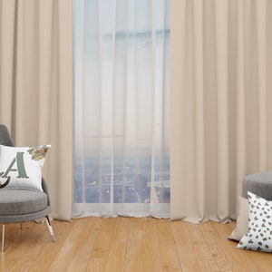 Light Brown Nursery Curtain, Neutral Nursery Curtain, Blackout and SheerCurtains Western themed Nursery, Western Nursery Decor, SB-1003
