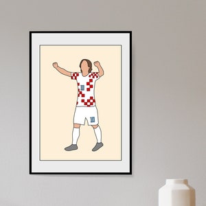 Luka Modric Croatia World Cup Wall Art - Neutral