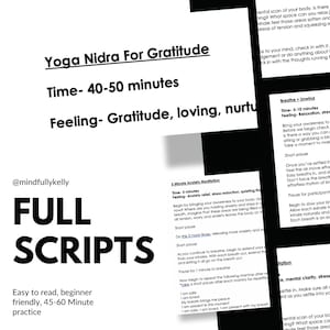 Yoga Nidra for Gratitude Script - Etsy