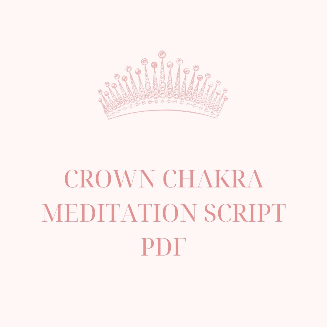 Crown Chakra Meditation Script - Etsy Canada