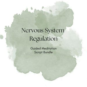 Paquete de guiones de meditación para la regulación del sistema nervioso / 7 guiones / Recurso para profesores de yoga / PDF