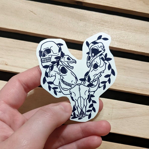 Vegan Sticker | Vegan Stickers | Skull Stickers | Vegan Punk Sticker