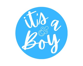 it's a boy sticker 12 count