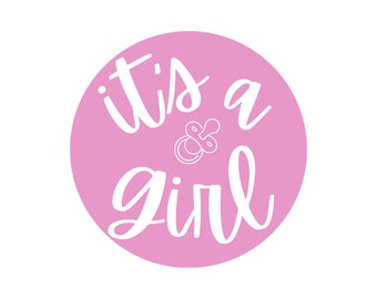 it's a girl! sticker pack 12 count