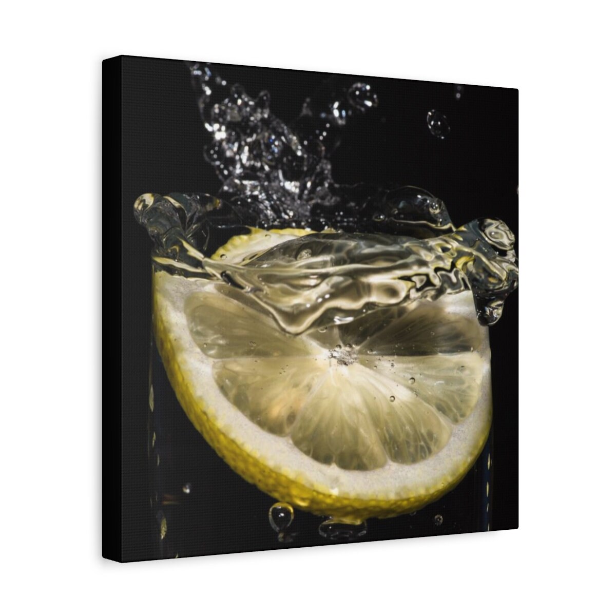 Lemon Art Print Lime Wall Art Modern Kitchen Decor Glass Etsy