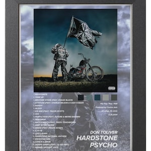 Hard Stone Rapper HARDSTONE PSYCHO Don Toliver Album Cover Print - Etsy