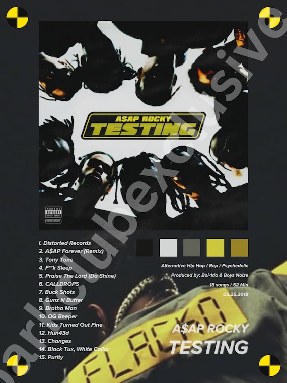 TESTING Album Cover Print - Etsy