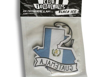 4 Stück Guatemala Lufterfrischer Black Ice Scent, Aromarizante para auto