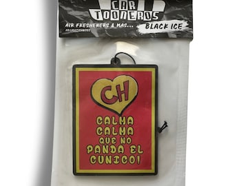 4 Pcs Chapulin Colorado Air Freshener FREE Shiping!! Black Ice Scent, Aromatizante para Auto
