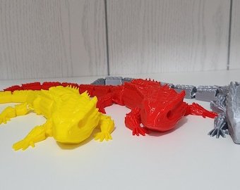 Large Articulated realistic Lizard Kids Toy (3D Printed)