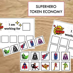 Superhero - Token Economy Board