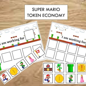 Super Mario - Token Economy Board