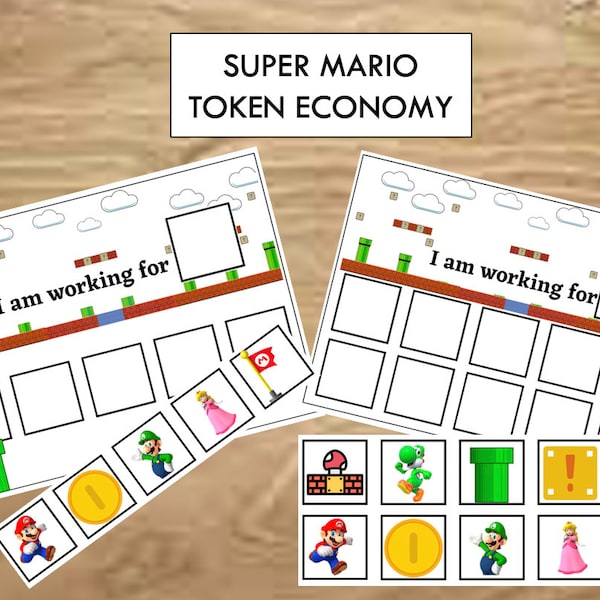 Super Mario - Token Economy Board