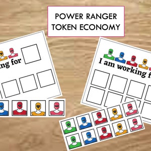 Power Ranger - Token Economy Board
