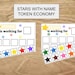 Stars With Name Line - Token Economy Board - Etsy