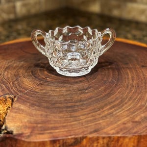 Beautiful Vintage Fostoria American Crystal Sugar Bowl