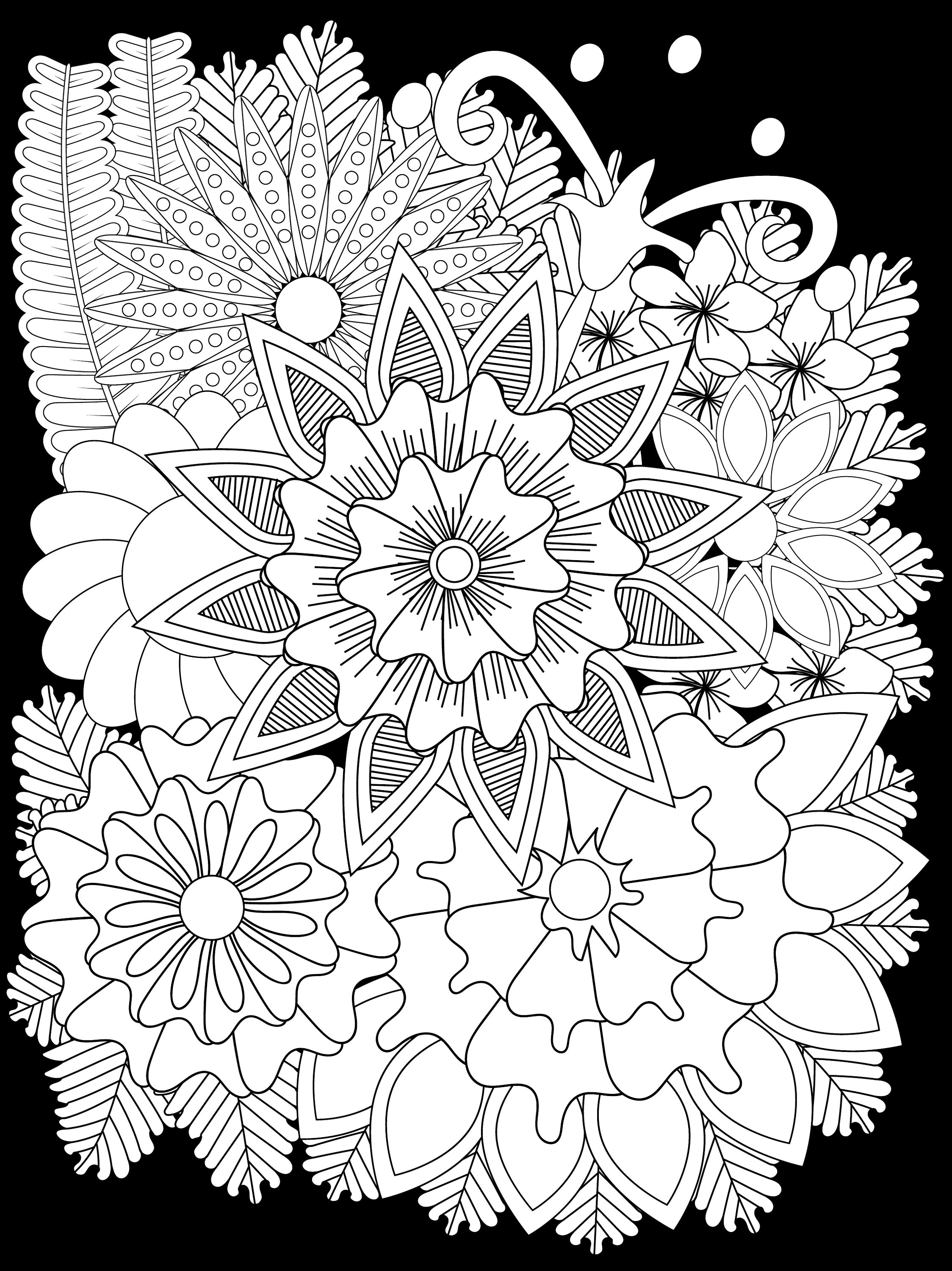 Floral Coloring Book Bundle (3 Books) - Etsy