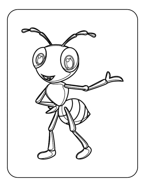 ant coloring page