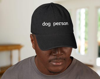 Embroidered Denim Dog Lover Hat: Personalized Pet Owner Cap