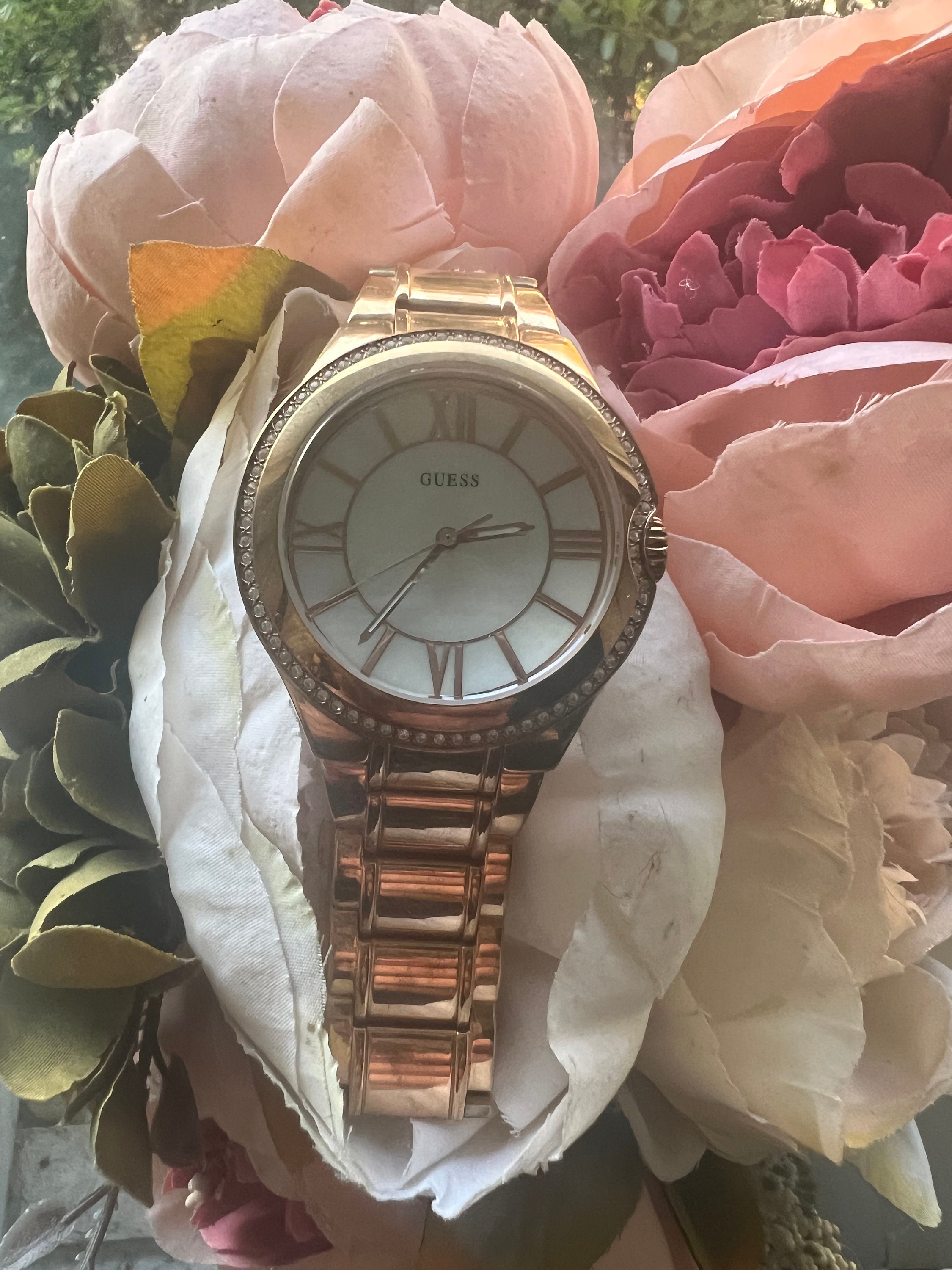 Vintage Guess Rose Gold Watch Etsy