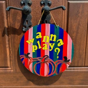 Letrero decorativo de Halloween de Chucky Childs Play