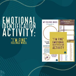 Emotional Identification Activity: "I'm Fine" Feeling Wheel