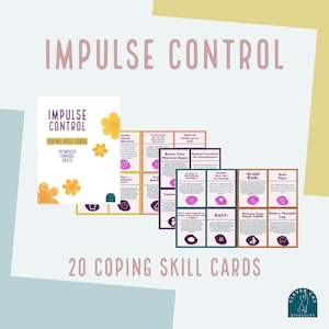 Impulse Control Coping Skill Cards