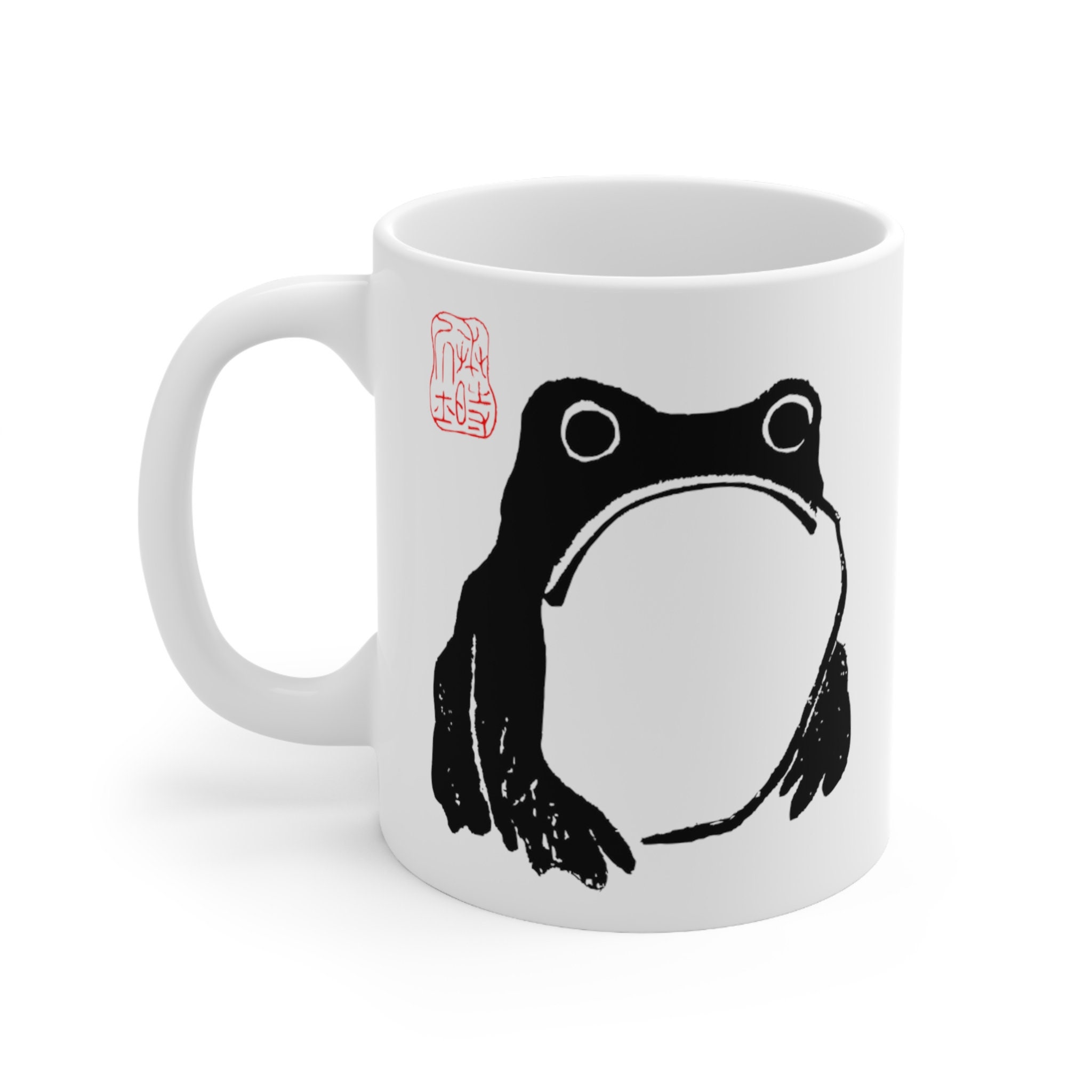 Grumpy Frog Mug Grumpy Frog Coffee Cup Unimpressed Frog Etsy Canada
