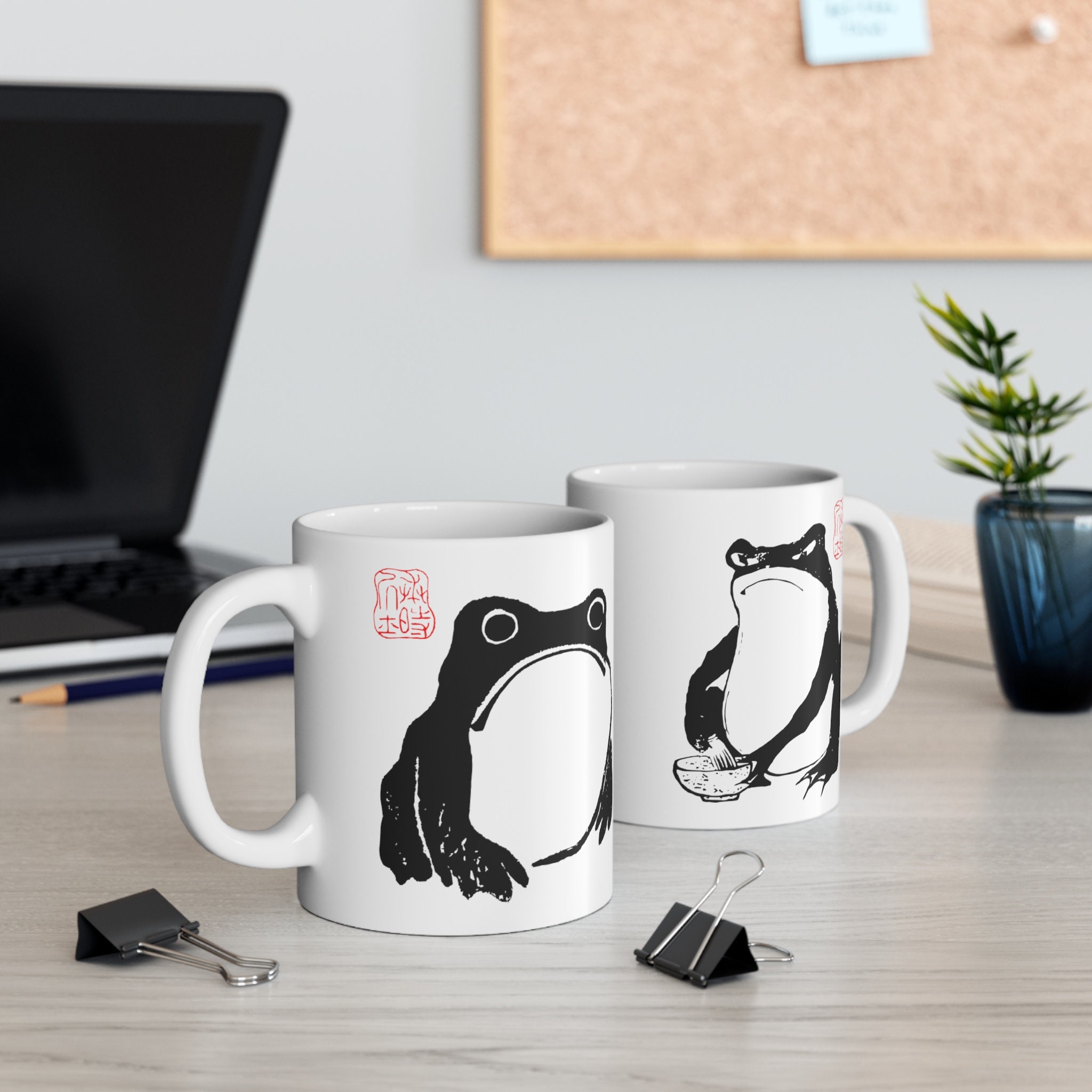 Grumpy Frog Mug Grumpy Frog Coffee Cup Unimpressed Frog Etsy Canada