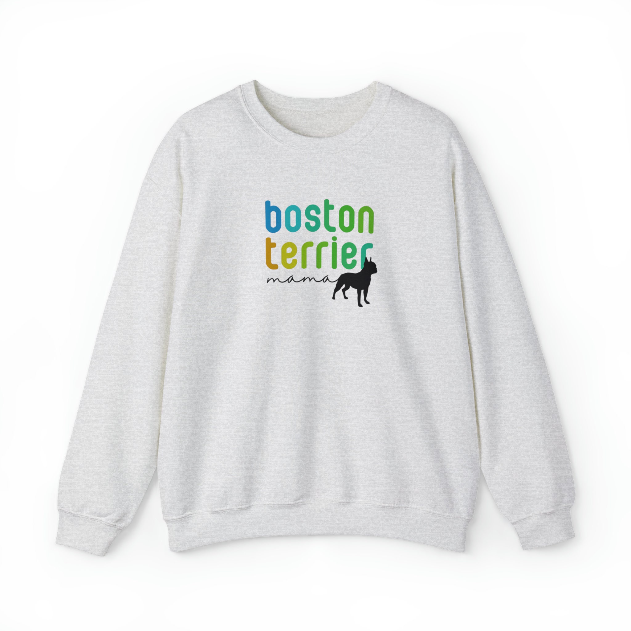 Discover Boston Terrier Mama Boston Terrier Mom Crewneck Sweatshirt, Boston Terrier Parent Dog Lover Sweatshirt Cute Dog Shirt