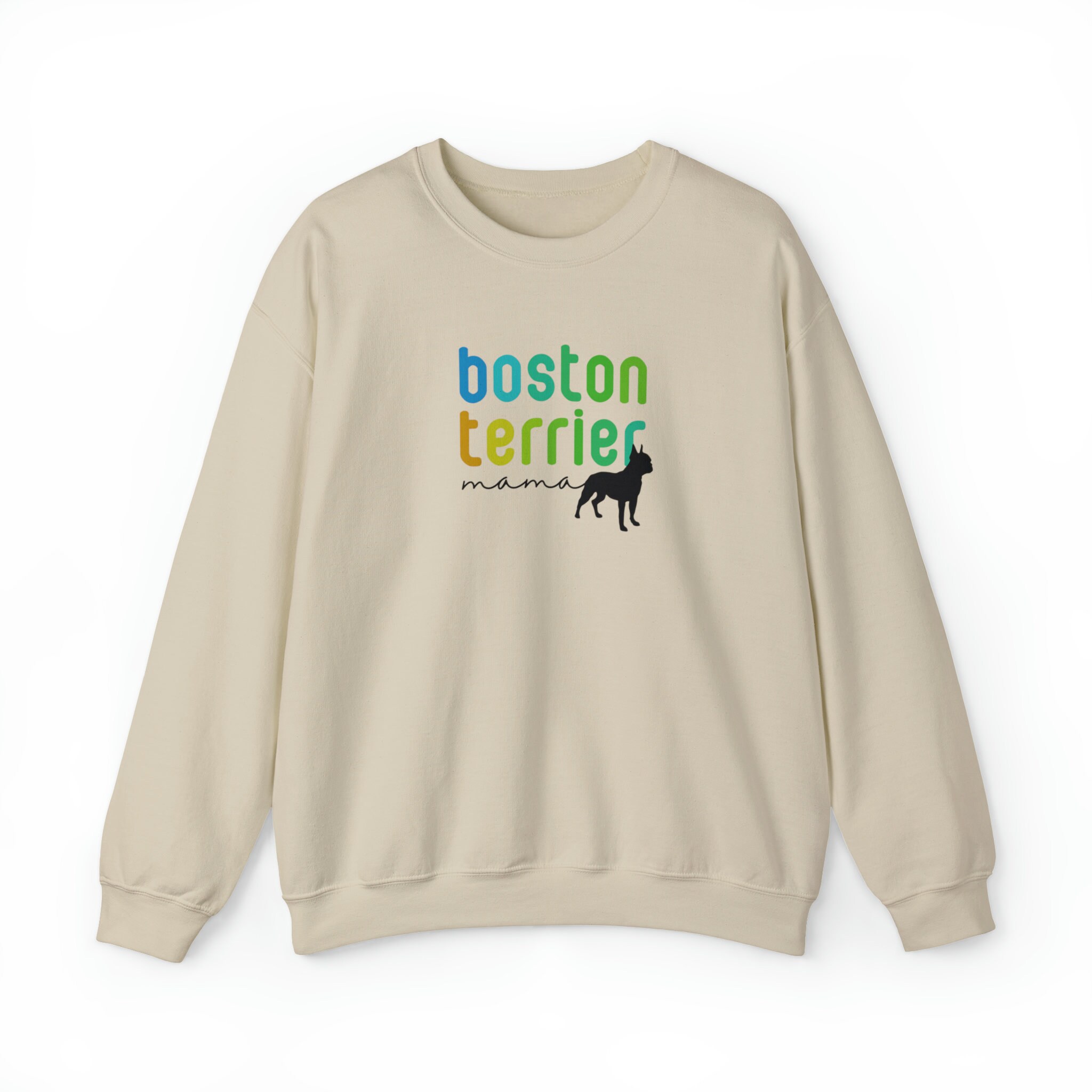 Discover Boston Terrier Mama Boston Terrier Mom Crewneck Sweatshirt, Boston Terrier Parent Dog Lover Sweatshirt Cute Dog Shirt