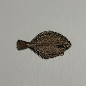 Flounder Iron on Patch