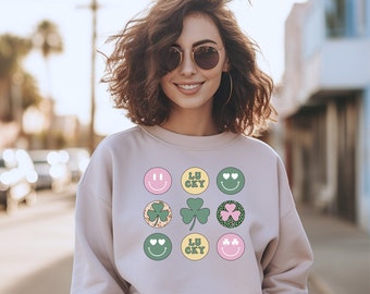 Smiley Face St Patrick's Day SWEATSHIRT *****FREE SHIPPING*****