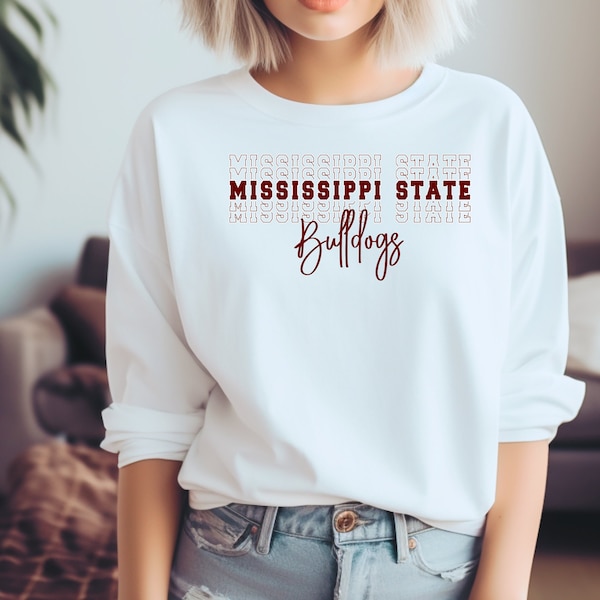 MISSISSIPPI STATE BULLDOGS Sweatshirt, Free shipping