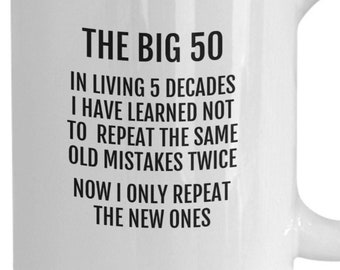Funny 50th Birthday Mug: The Big 50 Gift
